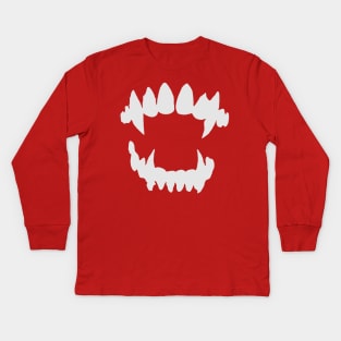 Halloween Vampier - Vampire teeth to bite Kids Long Sleeve T-Shirt